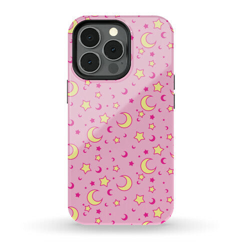 Dreamy Pastel Moon And Stars Phone Case